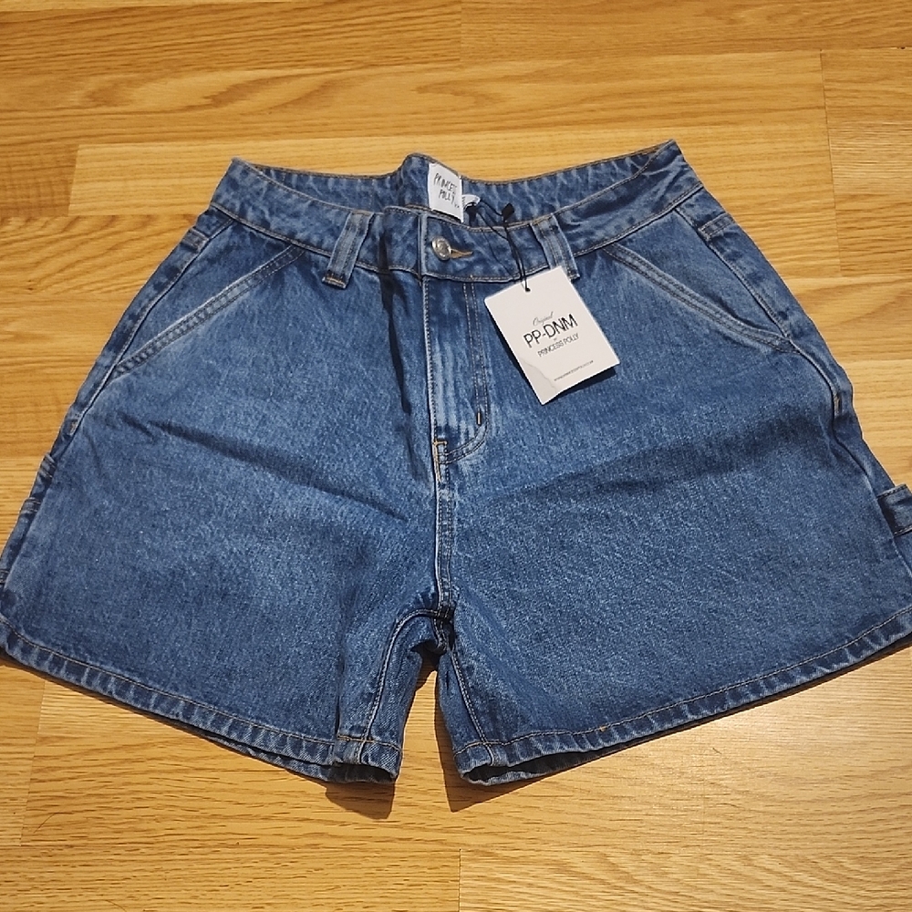 Princess Polly Blue Jean Shorts Classic Style